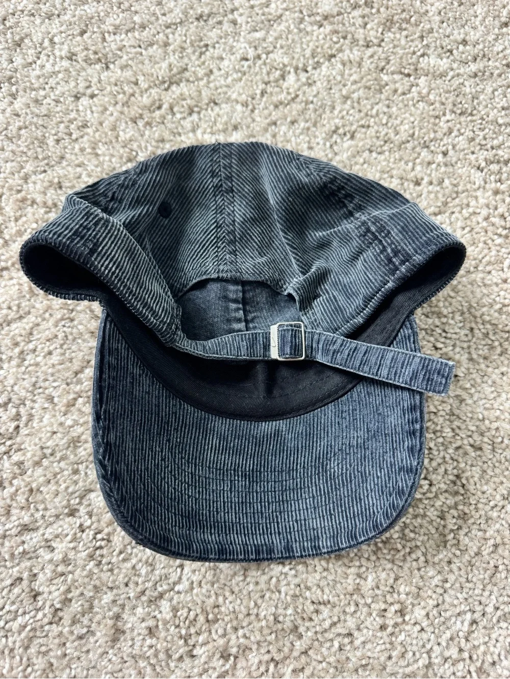 Nike Men's Corduroy Baseball Cap - Charcoal Black
